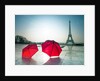 Umbrellas and Eiffel tower by Assaf Frank